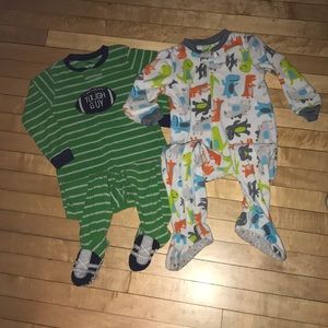 Boys Carters Fleece Footed Pajamas
